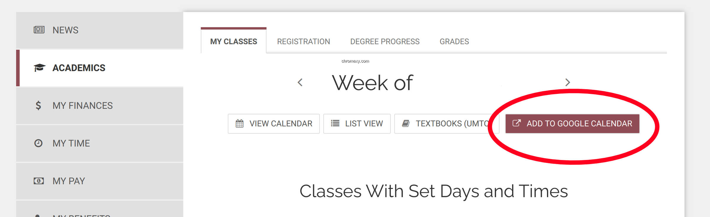 【图】UMN Classes to Calendar(截图 0)
