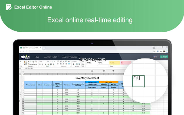 【图】Excel Editor Online(截图 1)