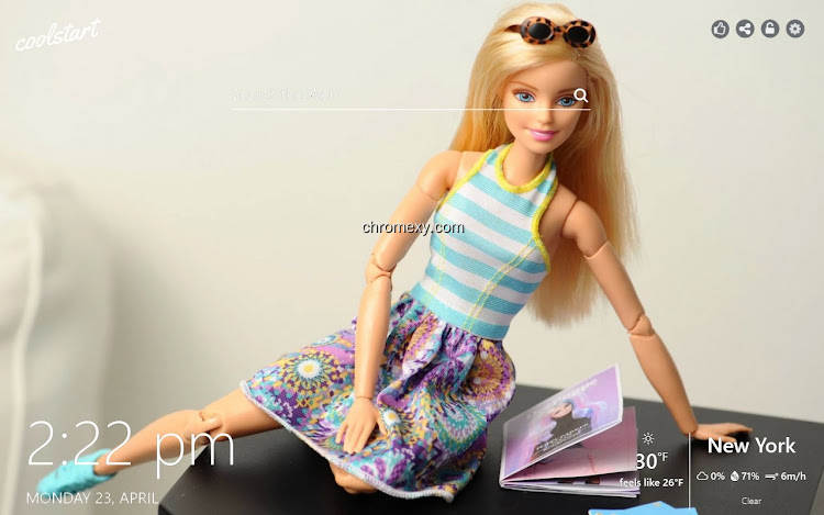 【图】Barbie HD Wallpapers New Tab Theme(截图1)