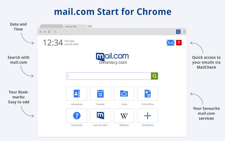【图】mail.com Start for Chrome(截图1)