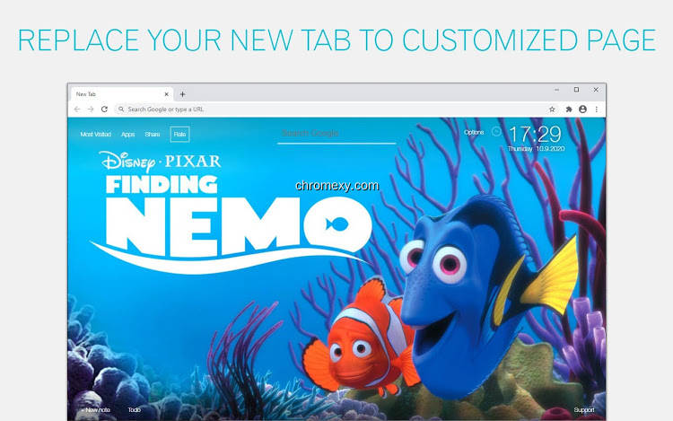 【图】Finding Nemo Wallpapers New Tab freeaddon.com(截图1)