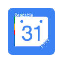Google Calendar with Readable Fonts Google Calendar with Readable Fonts