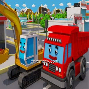 Trucks And Digger Jigsaw Game Trucks And Digger Jigsaw Game