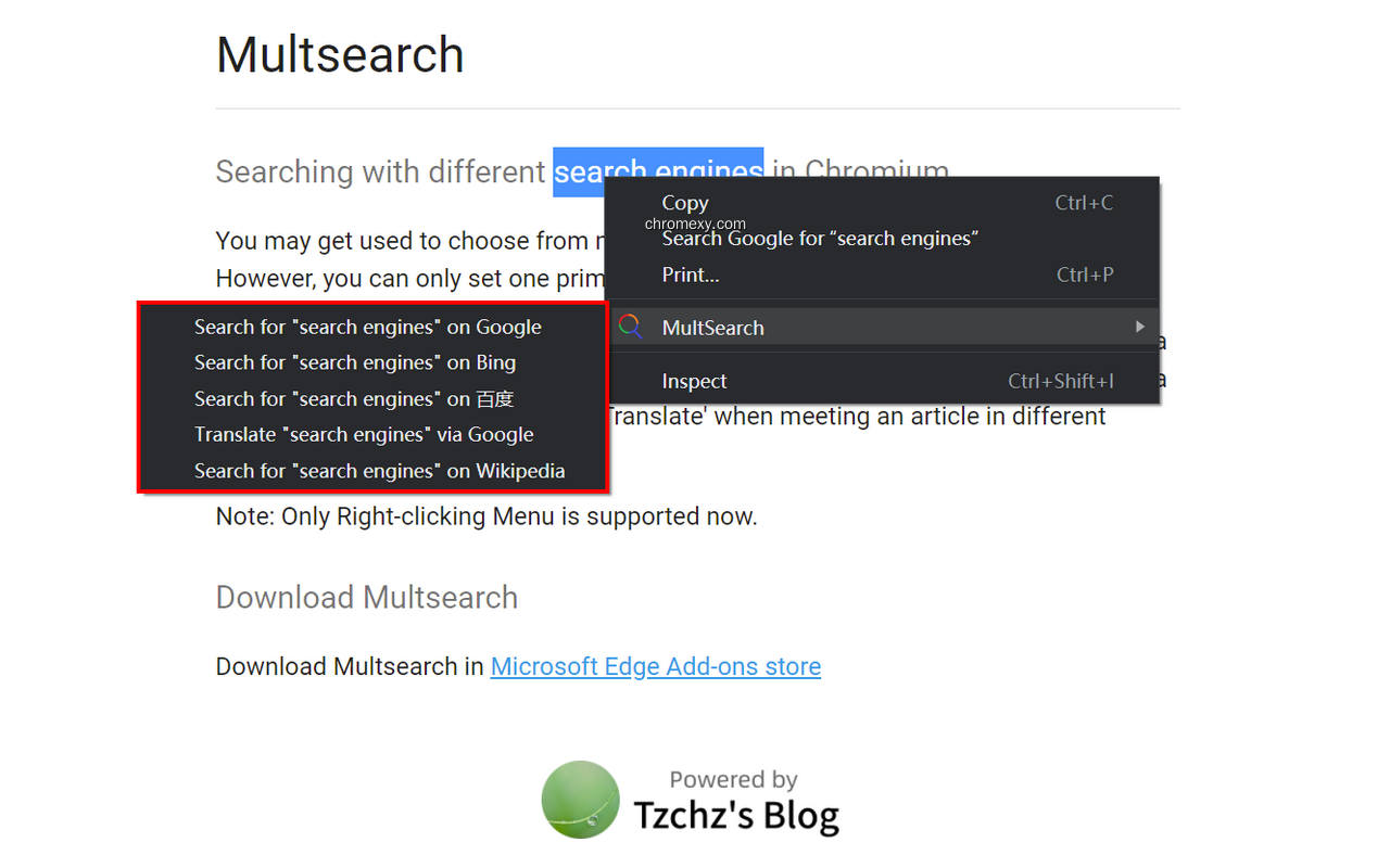 【图】MultSearch – Search with different Search Engines(截图1)
