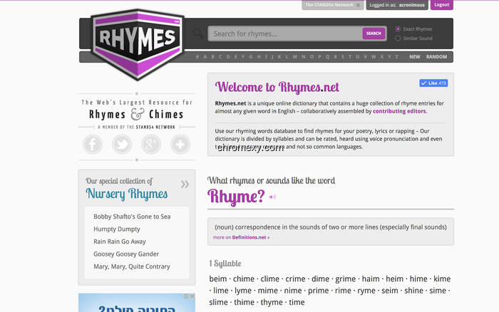 【图】Rhymes.net(截图1)