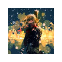 1680×1050 – cute anime girl & snow ♥