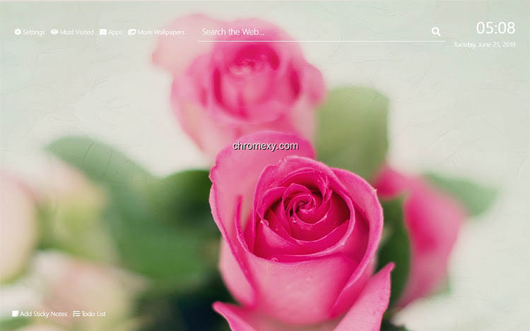 【图】Pink Roses Wallpaper HD New Tab Theme©(截图1)