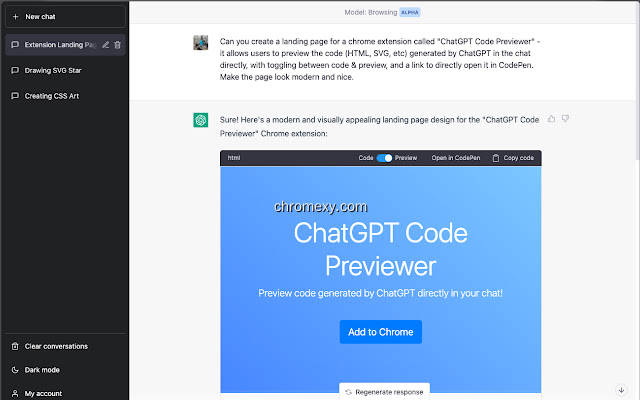【图】ChatGPT Code Previewer(截图1)